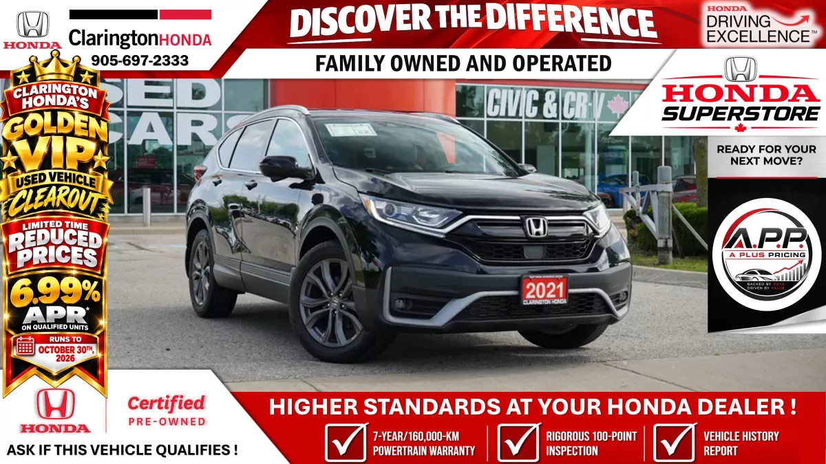 CRYSTAL BLACK PEARL 2021 Honda CR-V SUV / Crossover  Continuously Variable Transmission