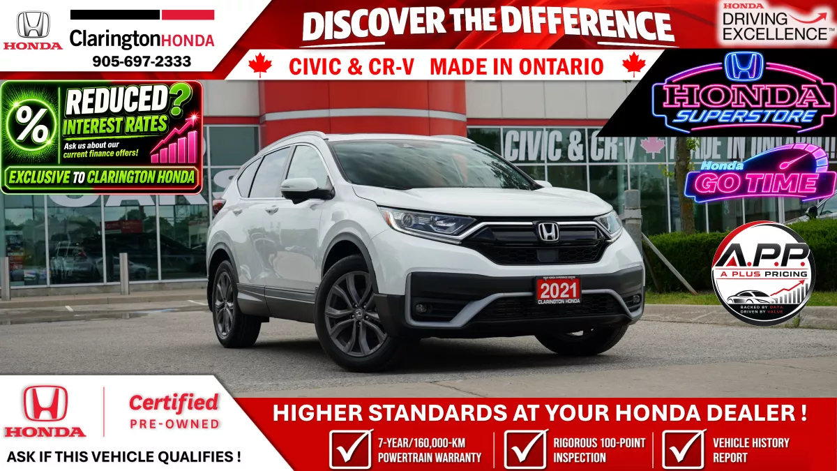 White 2021 Honda CR-V Sport AWD SUV / Crossover Continuously Variable Transmission
