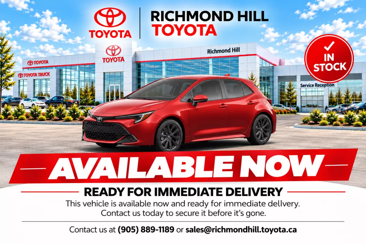 Finish Line Red 2027 Toyota Corolla Hatchback Continuously Variable Transmission