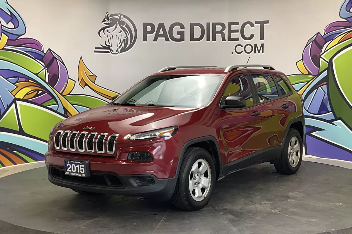 Red 2015 Jeep Cherokee SUV / Crossover Four-Wheel Drive Automatic