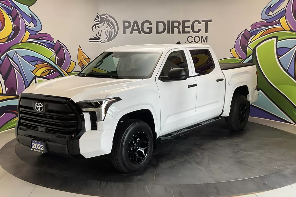 White 2023 Toyota Tundra Pickup Truck Four-Wheel Drive Automatic