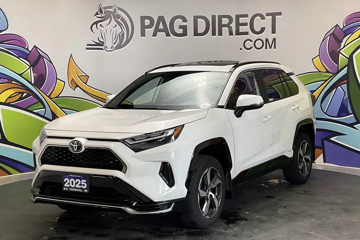 White 2025 Toyota RAV4 Plug-in Hybrid SE AWD SUV / Crossover All-Wheel Drive Continuously Variable Transmission