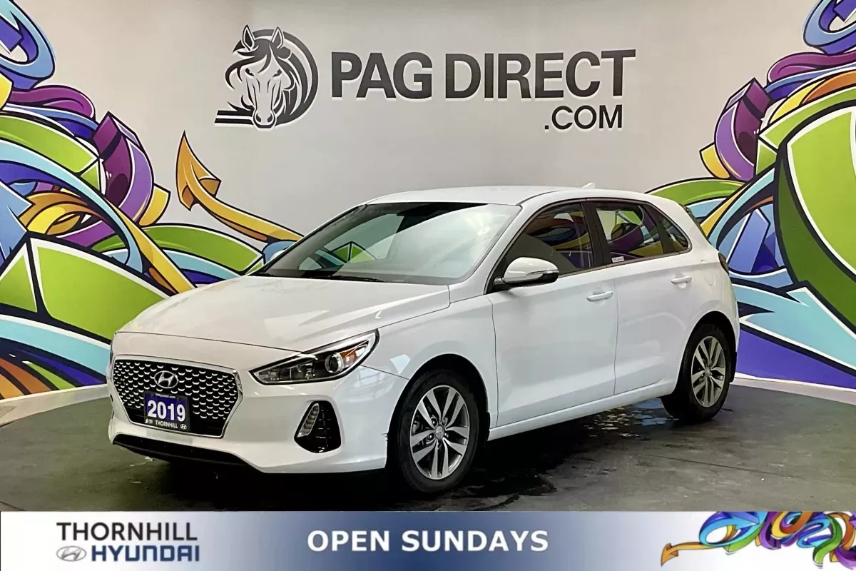 Polar White 2019 Hyundai Elantra GT Hatchback Automatic