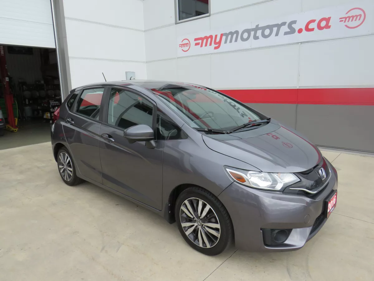 Gray 2016 Honda Fit Hatchback Front-Wheel Drive Automatic